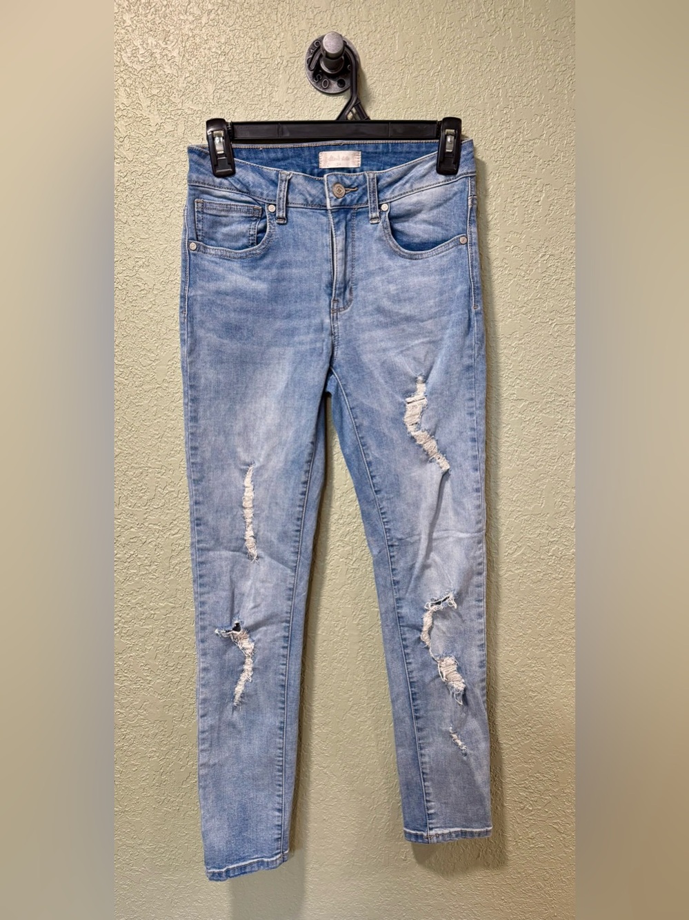 Altar'd State Light Blue Distressed Skinny Jeans 24